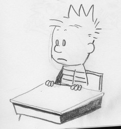 Calvin at Desk
